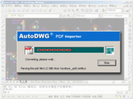 PDF to DWG Converter stand-alone screenshot